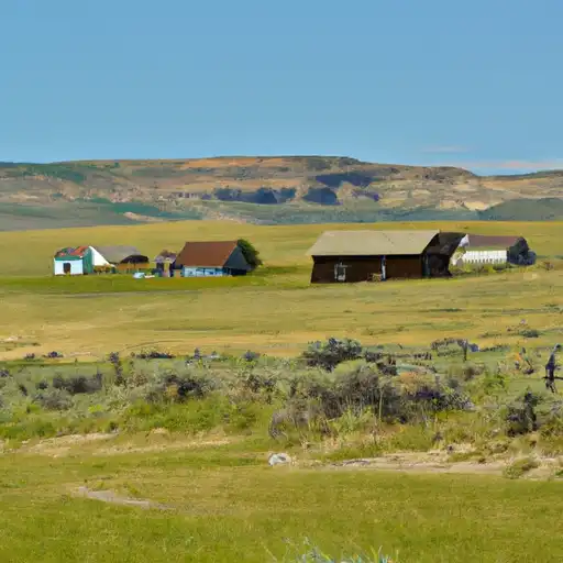 Rural homes in Lincoln, Wyoming