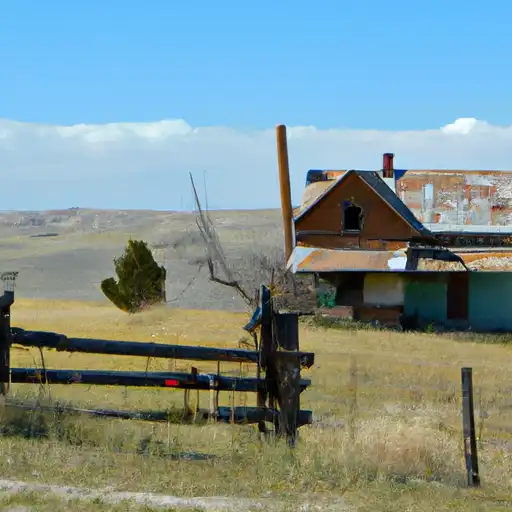 Rural homes in Natrona, Wyoming