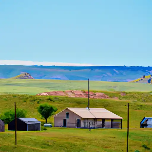 Rural homes in Niobrara, Wyoming