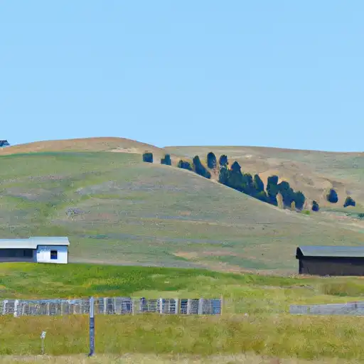 Rural homes in Sheridan, Wyoming