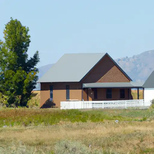 Rural homes in Teton, Wyoming