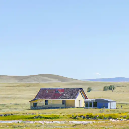 Rural homes in Washakie, Wyoming