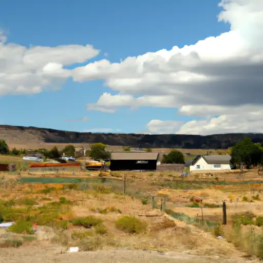 Rural homes in Weston, Wyoming