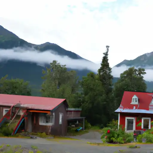Rural landscape in Alaska