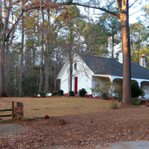 Rural landscape in Alabama