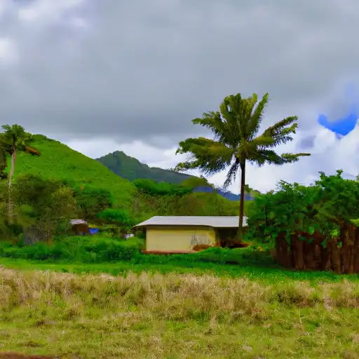 Rural landscape in Hawaii