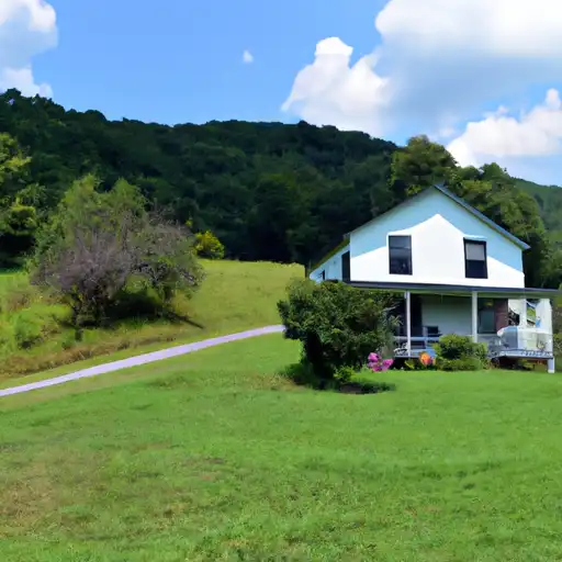 Rural landscape in West Virginia