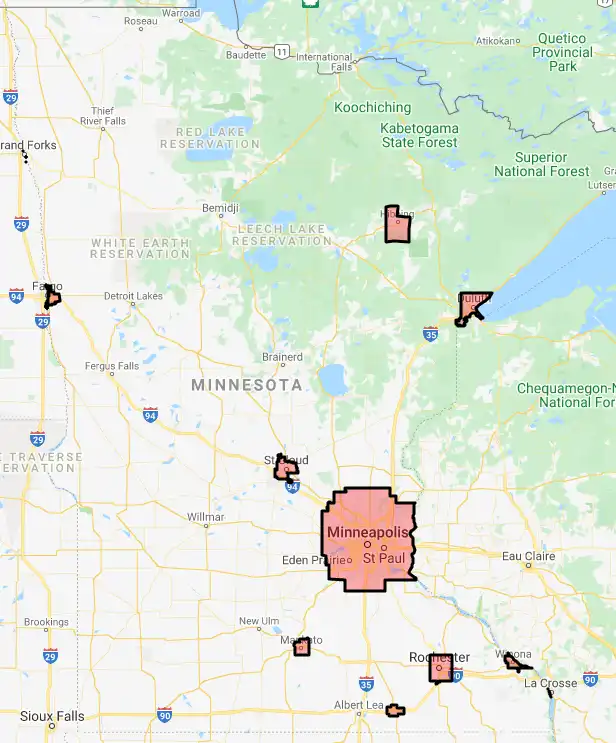 Minnesota USDA loan eligibility boundaries