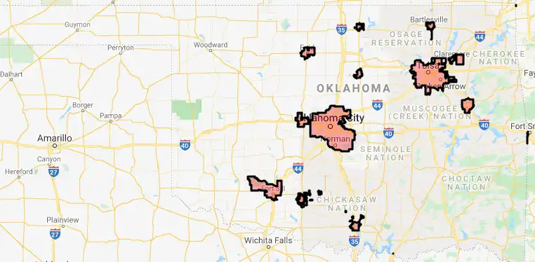 Oklahoma USDA loan eligibility boundaries