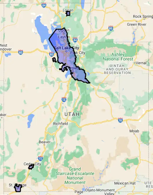 Utah New 2024 USDA loan eligibility boundaries